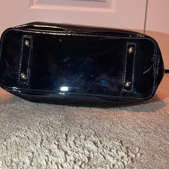 Dooney & Bourke Black Patent Leather Zip Tote - Picture 3 of 16